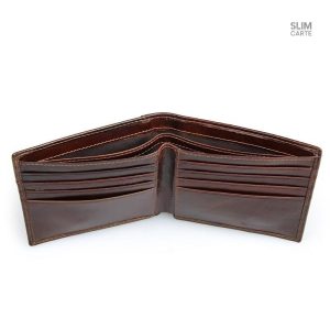 Design élégant de portefeuille anti-piratage en cuir