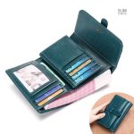 Portefeuille en cuir avec emplacements pour cartes et billets