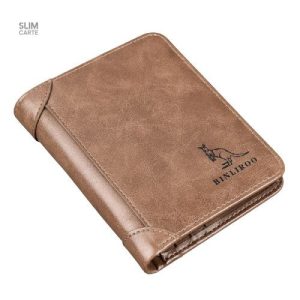 Accessoire élégant en cuir synthétique avec sécurité RFID