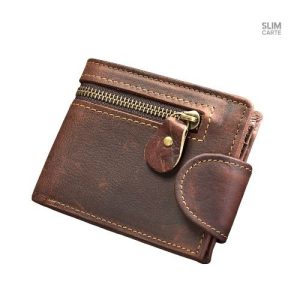 Cuir de qualité, fermeture éclair sécurisée