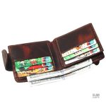 Portefeuille moderne en cuir, design raffiné