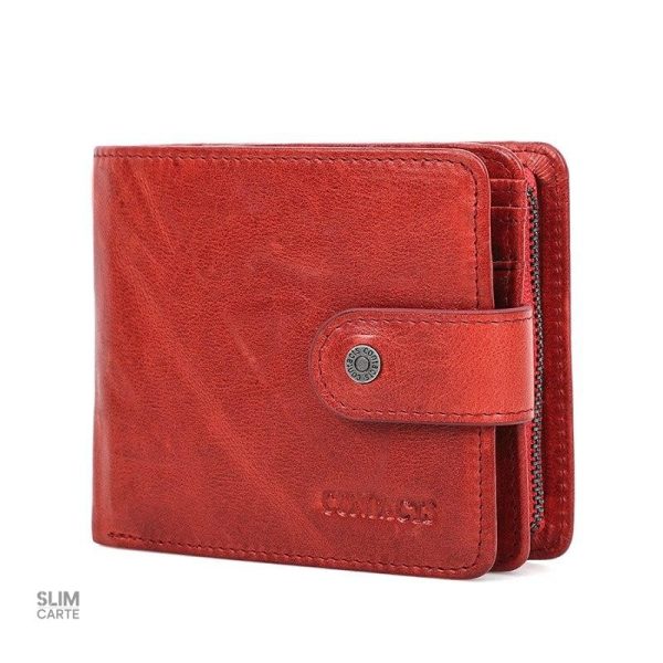 Portefeuille slim en cuir, RFID contre le vol