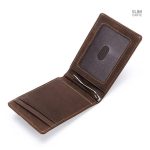 Portefeuille compact en cuir, pratique et chic