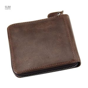 Design classique du portefeuille en cuir en cuir rétro