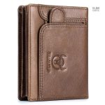 Accessoire en cuir, portefeuille classique, finition soignée