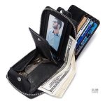 Portefeuille élégant en cuir pour homme