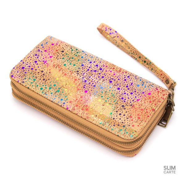 Portefeuille en liège multicolore - L’Audacieux™