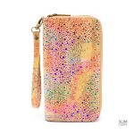 Portefeuille durable en liège avec motifs colorés