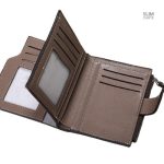 Portefeuille compact en simili cuir pour tous les jours