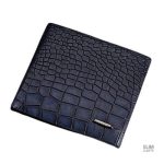 Portefeuille en simili-crocodile, style sophistiqué