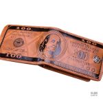 Portefeuille imprimé dollars, accessoire mode pour tous