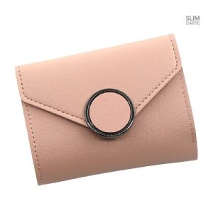 Accessoire de mode : portefeuille court en simili cuir