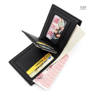 Simili cuir de qualité, portefeuille unisexe à la mode