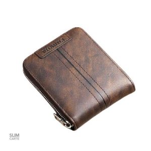 Portefeuille vintage à glissière - Le Classique™