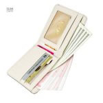 Portefeuille polyvalent en tissu doux et raffiné