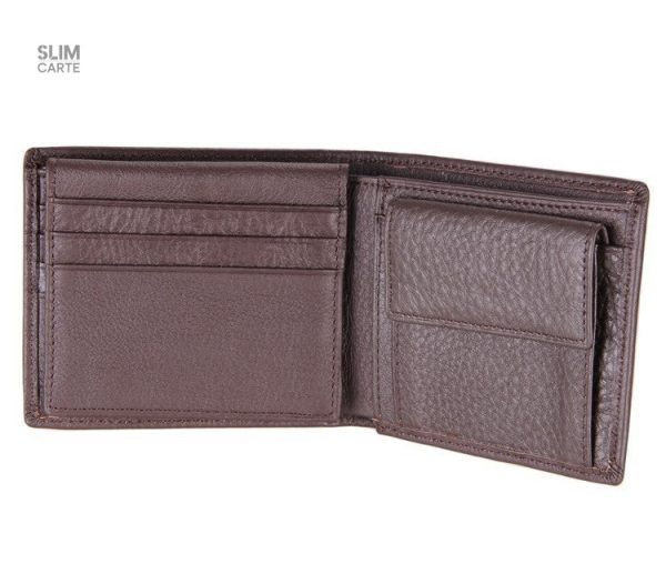 Élégance simple avec le portefeuille en cuir classique