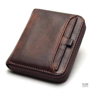 Portefeuille en cuir zippé Le Classique™