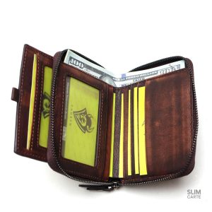 Modèle classique de portefeuille en cuir