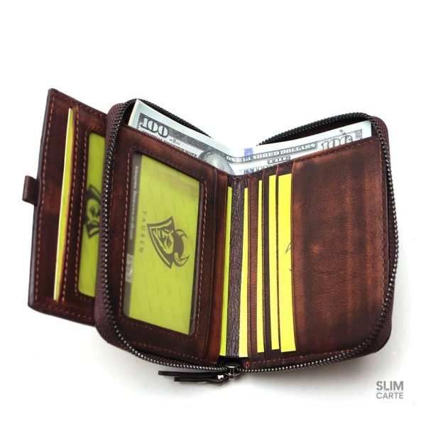 Modèle classique de portefeuille en cuir