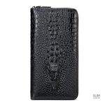 Portefeuille crocodile en cuir - Élégance et style intemporel