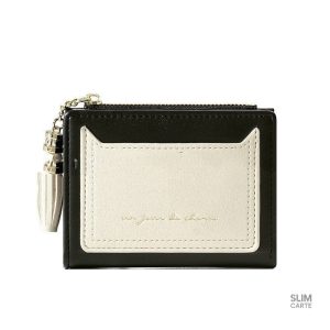 Portefeuille femme classique à deux couleurs