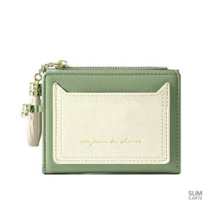 Accessoire mode femme : portefeuille bicolore