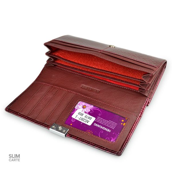 Portefeuille artisanal en cuir authentique crocodile