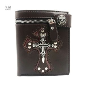 Accessoire de mode unisexe : portefeuille tendance avec motifs modernes