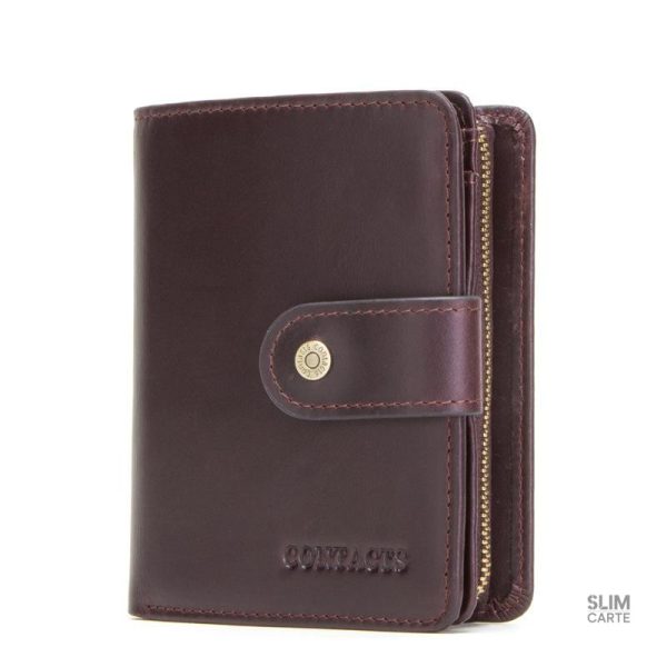 Portefeuille cuir lisse RFID - L’Absolu™