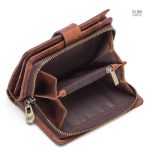 Portefeuille élégant, cuir lisse et protection RFID